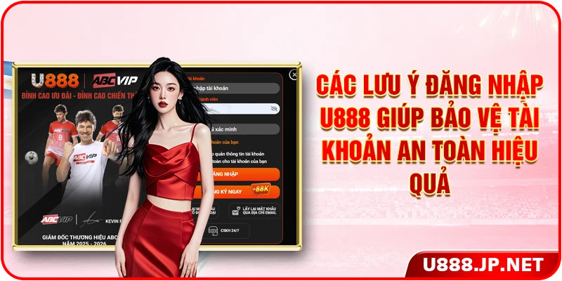 Các lưu ý đăng nhập U888 giúp bảo vệ tài khoản an toàn hiệu quả